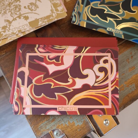 Chico’s Note Cards - 10 Blank Note Cards And 15 Envelopes - Picture 6 of 7